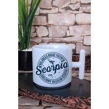 Scorpio Traits Baskılı Akrep Burcu Hediyelik Baskılı T Kulplu Latte Fincanı Kupa Bardak