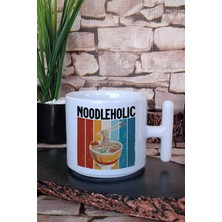 Noodleholic Baskılı Ramen Aşığı Japon Mutfağı Anime Baskılı T Kulplu Latte Fincanı Kupa Bardak