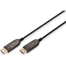 Digitus AK-340107-200-S 20 mt Dısplay Port To Dısplay Port 8k 1.4 Aoc Gold Görüntü Kablosu