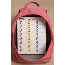 A4 Hello Kitty Desenli 4'lü Sticker Okul Etiketi