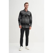 Cazador Regular Fit Cepli Oduncu Desenli Vintage GÖMLEK-23005