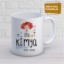 Kişiye Özel Isim Yazılabilir Kimya Öğretmeni Kupa Bardak