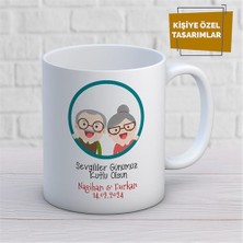 Kişiye Özel Isim Yazılabilir Sevgililer Günümüz Kutlu Olsun Kupa Bardak