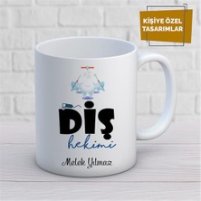 Kişiye Özel Isim Yazılabilir Diş Hekimi Kupa Bardak