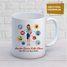 Kişiye Özel Isim Yazılabilir Anneler Günün Kutlu Olsun Kupa Bardak