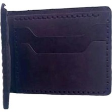 El Yapımı Hakiki Crazy Deri Italyan Model Cüzdan Mor