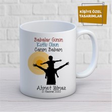 Kişiye Özel Isim Yazılabilir Babalar Günün Kutlu Olsun Canım Babam Kupa Bardak