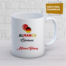 Kişiye Özel Isim Yazılabilir Almanca Öğretmeni Kupa Bardak