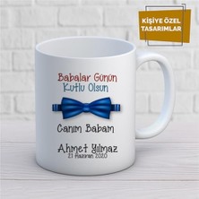 Kişiye Özel Isim Yazılabilir Babalar Günün Kutlu Olsun Kupa Bardak