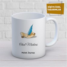 Kişiye Özel Isim Yazılabilir Okul Müdürü Kupa Bardak