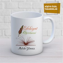 Kişiye Özel Isim Yazılabilir Edebiyat Öğretmenikupa Bardak