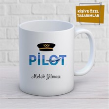 Kişiye Özel Isim Yazılabilir Pilot Kupa Bardak