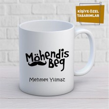 Kişiye Özel Isim Yazılabilir Möhendis Beg Kupa Bardak