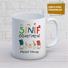 Kişiye Özel Isim Yazılabilir Sınıf Öğretmeni Kupa Bardak