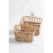 Hasır 2'li Çok Amaçlı Sepet