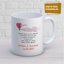 Kişiye Özel Isim Yazılabilir Sevgi Temalı Kupa Bardak