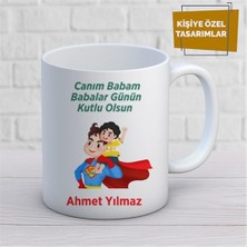 Kişiye Özel Isim Yazılabilir Canım Babam Babalar Günün Kutlu Olsun Kupa Bardak