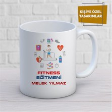 Kişiye Özel Isim Yazılabilir Fitness Eğitmeni Kupa Bardak