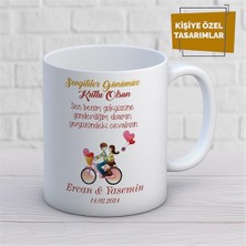 Kişiye Özel Isim Yazılabilir Sevgi Temalı Kupa Bardak