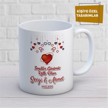 Kişiye Özel Isim Yazılabilir Sevgi Temalı Kupa Bardak