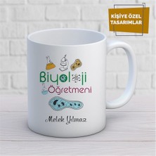 Kişiye Özel Isim Yazılabilir Biyoloji Öğretmeni  Kupa Bardak