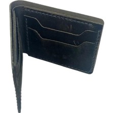 El Yapımı Hakiki Crazy Deri Italyan Model Cüzdan Gri