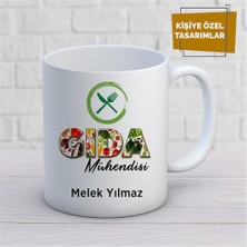 Kişiye Özel Isim Yazılabilir Gıda Mühendisi Kupa Bardak