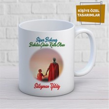 Kişiye Özel Isim Yazılabilir Süper Babamız Babalar Günün Kutlu Olsun Kupa Bardak