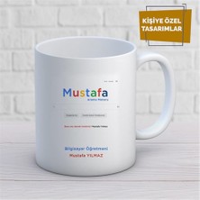 Kişiye Özel Isim Yazılabilir Bilgisayar Öğretmeni Kupa Bardak