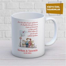 Kişiye Özel Isim Yazılabilir Sevgi Temalı Kupa Bardak