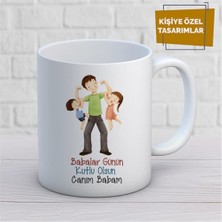 Kişiye Özel Isim Yazılabilir Babalar Günün Kutlu Olsun Canım Babam Kupa Bardak