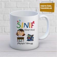 Kişiye Özel Isim Yazılabilir Sınıf Öğretmeni Kupa Bardak