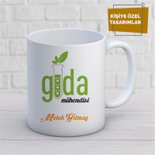 Kişiye Özel Isim Yazılabilir Gıda Mühendisi Kupa Bardak