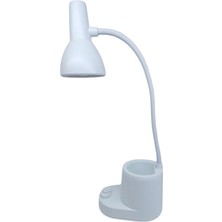 Kalemlikli Masa Lambası Beyaz