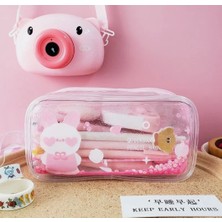 Şeffaf Içi Sulu Simli Kalemlik Cüzdan Okul Öncesi Sevimli Hediyelik