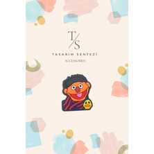 Rozet Silikon Broş Susam Sokağı Edi Bert And Ernie Sesame Street Yaka Çanta Kıyafet Şapka Aksesuar