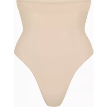 Skims Seamless Sculpt High-Waist Thong, Dikişsiz Yüksek Bel Külot