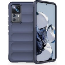 Xiaomi 12T Pro Uyumlu Silikon Kılıf - Kamera Korumalı Esnek Yeni Nesil Airbag Kapak - Lacivert