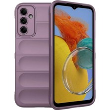 Samsung Galaxy M14 5g Uyumlu Silikon Kılıf - Kamera Korumalı Esnek Yeni Nesil Airbag Kapak - Mor