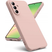 HANPORIUM Samsung Galaxy S26 Uyumlu Silikon Kılıf - Kamera Korumalı Esnek Pastel Renk Kapak - Pudra Pembe
