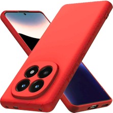 Redmi Note 15 Uyumlu Silikon Kılıf - Kamera Korumalı Esnek Pastel Renk Kapak - Kırmızı
