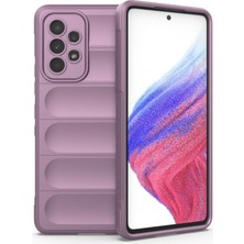 Samsung Galaxy A53 5g Uyumlu Silikon Kılıf - Kamera Korumalı Esnek Yeni Nesil Airbag Kapak - Mor