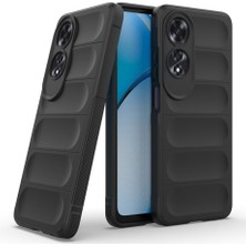 Oppo A60 Uyumlu Silikon Kılıf - Kamera Korumalı Esnek Yeni Nesil Airbag Kapak - Siyah