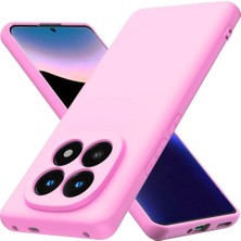 Redmi Note 15 Uyumlu Silikon Kılıf - Kamera Korumalı Esnek Pastel Renk Kapak - Pembe