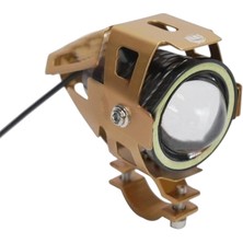 Monero Sis Farı U7 Siyah Angel Çakarlı LED