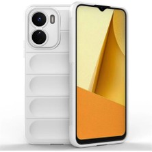 Vivo Y16 Uyumlu Silikon Kılıf - Kamera Korumalı Esnek Yeni Nesil Airbag Kapak - Beyaz