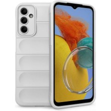 Samsung Galaxy M14 5g Uyumlu Silikon Kılıf - Kamera Korumalı Esnek Yeni Nesil Airbag Kapak - Beyaz