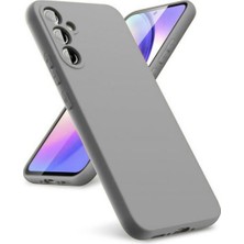 Samsung Galaxy S26 Uyumlu Silikon Kılıf - Kamera Korumalı Esnek Pastel Renk Kapak - Gri