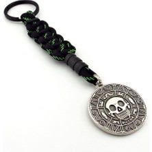 Maya Aztek Takvimi Madalyon Makrome Örgü Anahtarlık KC311