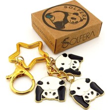 Sevimli Pandalar Sallantılı Çanta Süsü Charm Anahtarlık KY045